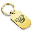 thumbnail image 1 of Stainless Steel Geometric Polygon Koala Animal Dog Tag Keychain Circle Ring, 1 of 2