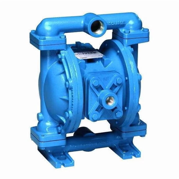 Double Diaphragm Pump, Cast iron, Air Operated, Santoprene, 45 GPM
