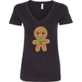 thumbnail image 3 of Inktastic Gingerbread Christmas Women's V-Neck T-Shirt, 3 of 5