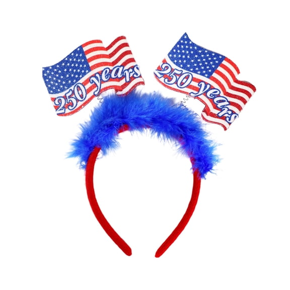 250th Anniversary Party Accessories, 4th of July Headband s Patriotic USA Accessories American Red White and Blue Headband for Fourth of July Independence Day Party Favors