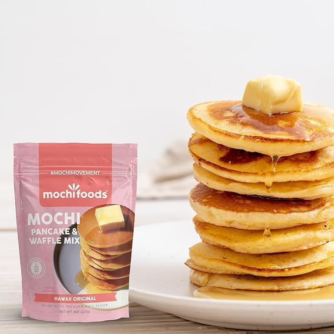 Mochi Foods Mochi Pancake & Waffle Mix, Hawaii Original (3.3 Pounds)