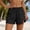 Shorts-Black, variant on Summer Beach Shorts for Women Comfy Elastic Waist Lounge Short Pants Flattering Relaxed Fit Lightweight Bottoms with Side Slits for Casual Daily Vacation Tropical Getaway Wear Khaki XL