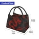 thumbnail image 2 of Fotbe Red Dragon On Black Bolsa Térmica Portátil con Estampado, Bolsa de Entrega de Alimentos Aislada, Bolsa Reutilizable de Gran Capacidad para Comidas y Supermercado, 2 of 6