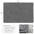 thumbnail image 2 of PURE ERA 2' x 3' Stair Tread Landing Mat Indoor Carpet Doormat Floor Mat Area Rug Self-adhensive Non-slip Back (Gray Mini Diamond Trellis,24 in.x36 in.), 2 of 6