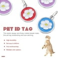 thumbnail image 4 of KAKOWELY 5 etiquetas de identificación grabadas para perros y gatos, personalizadas, para cachorros y collares., 4 of 5