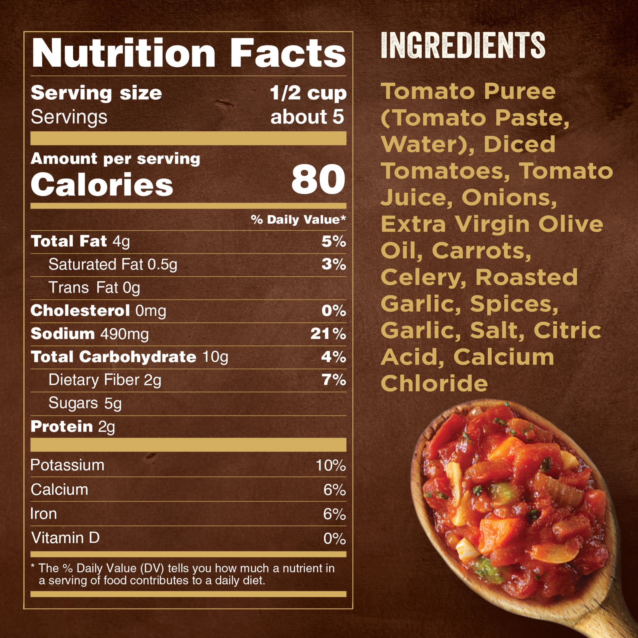 Bertolli Rustic Cut Pasta Sauce with Roasted Garlic, Homemade Style Spaghetti Sauce, 23 oz