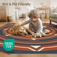 thumbnail image 4 of ODIKA Entrance Symmetrical Ring Decorative Circle Round Circular Made Non-Slip Chair-Friendly Floor for Dining Room, Under Table, Office, 4 of 7
