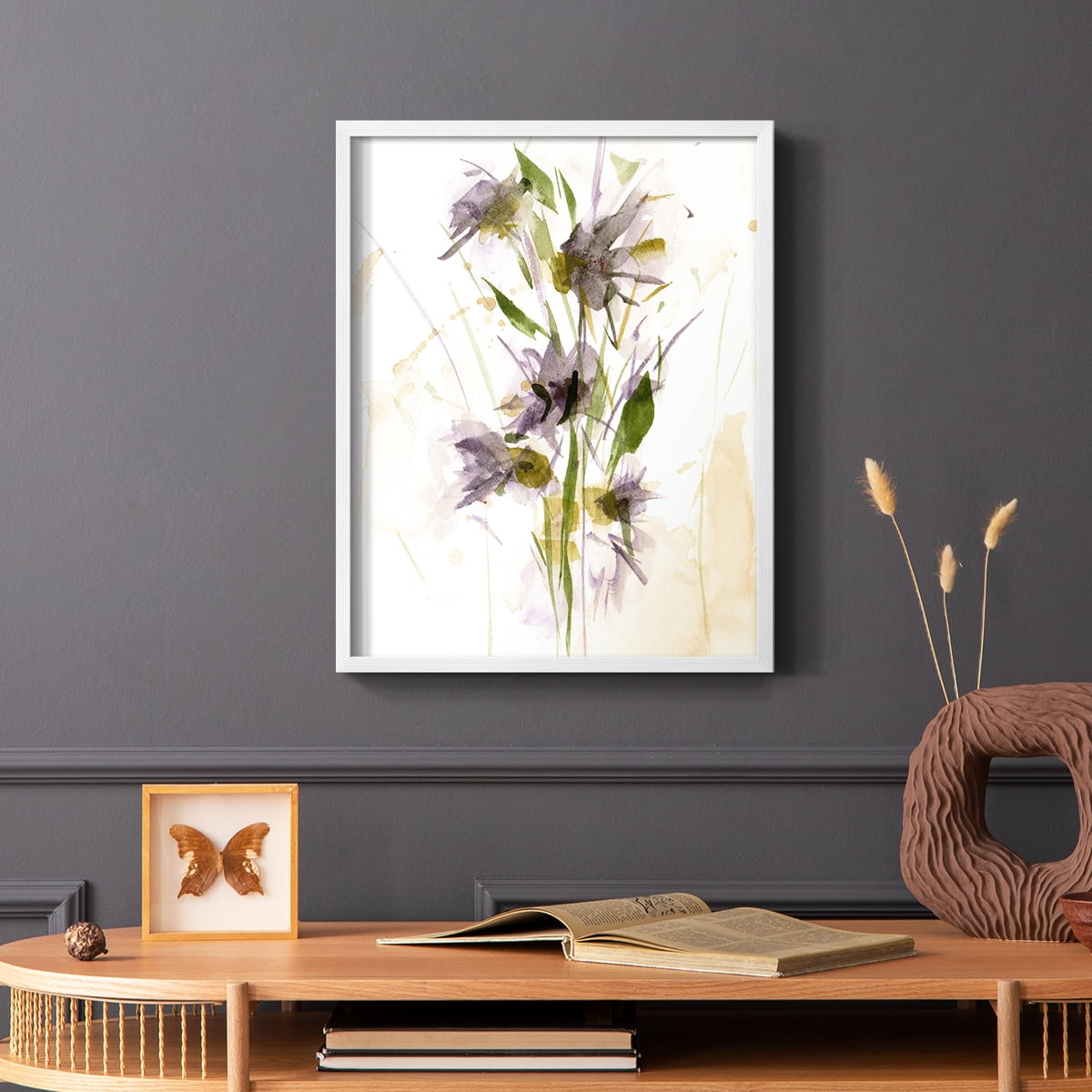 After Rain III Framed Print in White Solid Wood 11 x 14 Framed Print