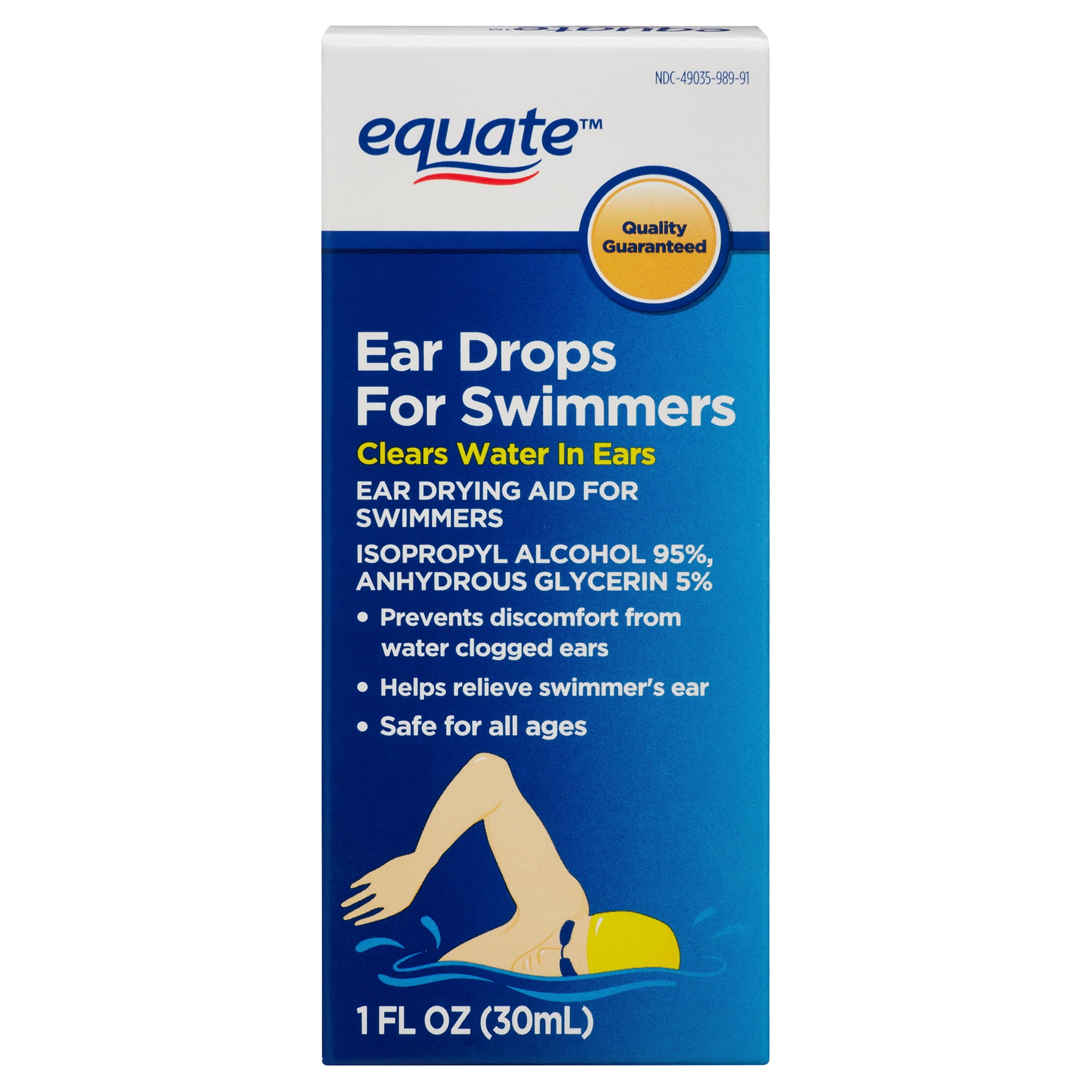 Equate, Liquid Ear Drops for Swimmers, 1 fl. oz. Bottle
