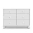 thumbnail image 4 of Storkcraft Modern 6-Drawer Kids and Baby Double Dresser, White, 4 of 9