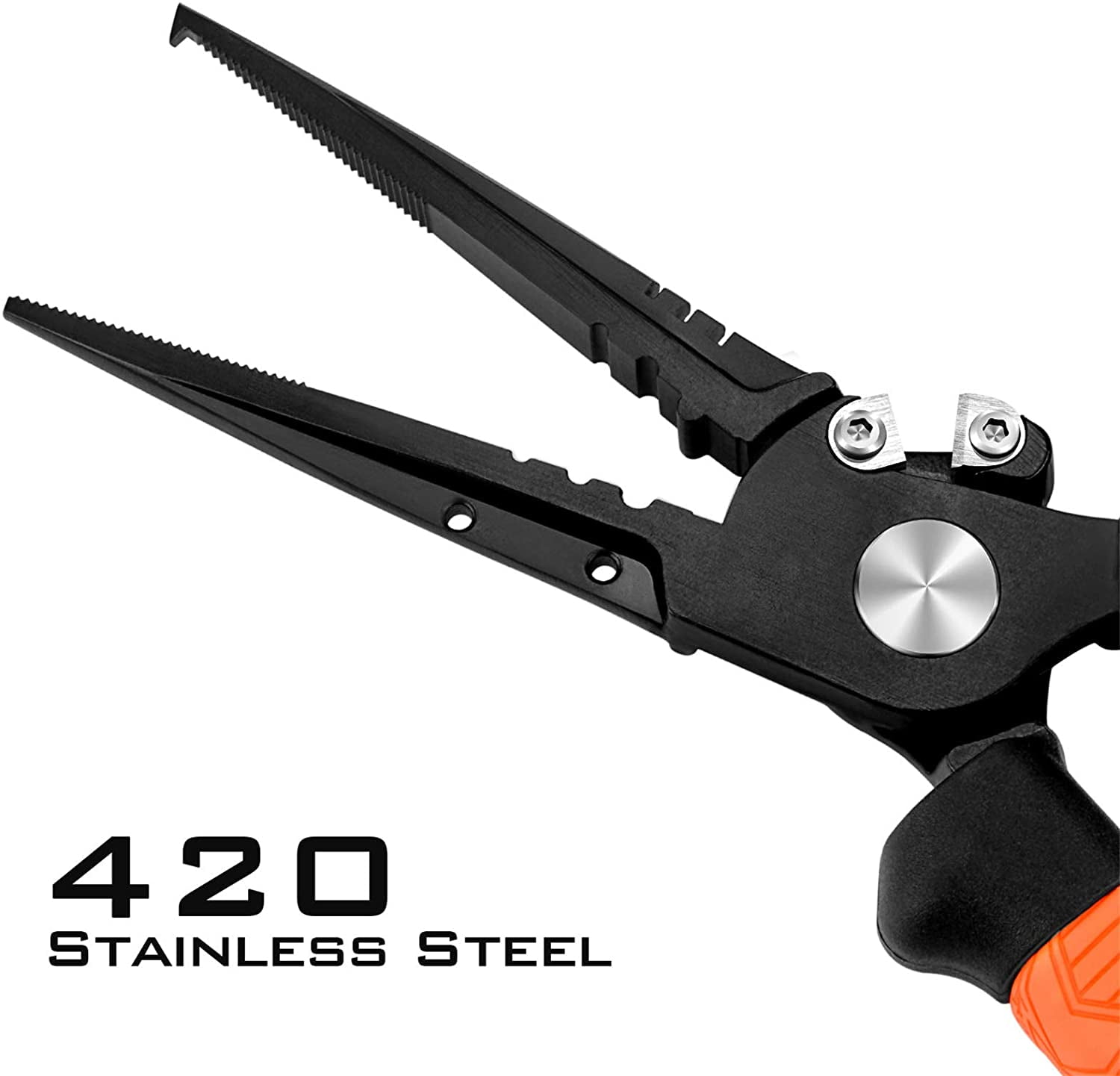 KastKing 8.5" Speed Demon Pro Pliers, 420SS, Carbide Cutters, Corrosion-Resistant