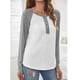 thumbnail image 2 of Camisa Botones Decoración Manga Larga Piel Agradable Mujer Blusa Suelta para Dama para Viajar ANGGREK Otros, 2 of 6