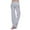 Gray, variant on ALLLIST Womens Pants Elastic Waist Wide Leg Cargo Pants Solid Gray Knit Ladie Pants