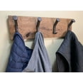 thumbnail image 6 of Handcrafted Rustic Farmhouse Wooden Hat Rack - 4 Hanger, 6 of 10