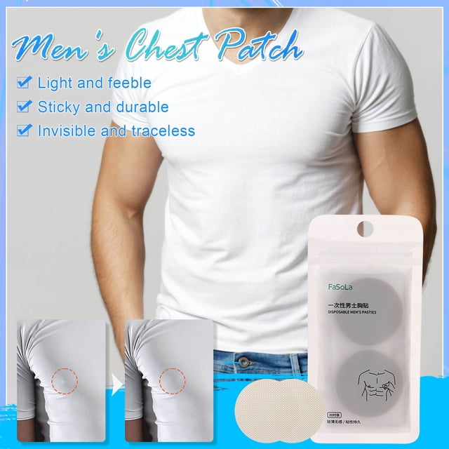 Cubiertas de pezones de pecho para hombres | Cinta desechable antirozaduras | Pegatinas adhesivas invisibles para el pecho para corredores deportivos | No tejido transpirable 35mm | 40 Cuenta