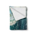 thumbnail image 2 of Saying Soft Flannel Fleece Blanket, Valentines Day Themed Composition Love Message and Waves at the Ocean Illustration, Cozy Plush for Indoor and Outdoor Use, 50" x 70", Multicolor, by Ambesonne, 2 of 6