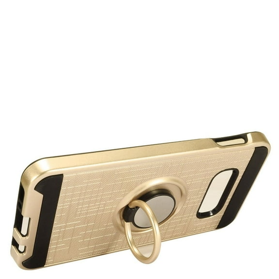 GSA Brushed Hybrid Case w/Ring Stand for Samsung Galaxy S10e (5.8") - Gold
