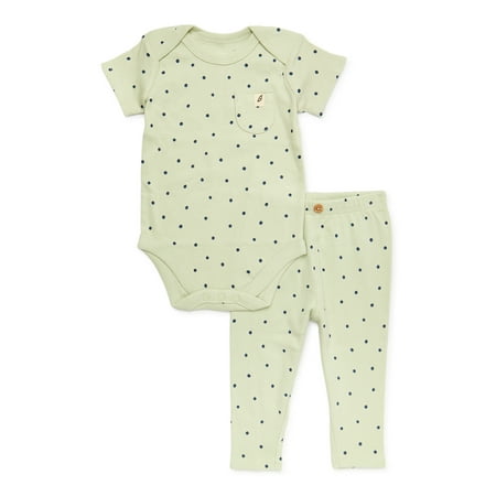 

easy-peasy Baby Girls Bodysuit and Legging Outfit Set 2-Piece Sizes 0-24 Months