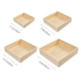 thumbnail image 2 of Minkissy 4 Pcs Cubes de Rangement en Bois de Pin pour Salon Simple 8x9.8 Po, 2 of 7
