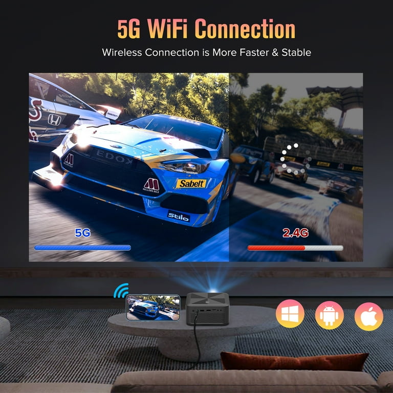 Compre Manufacturer 4k 5g Wifi Bluetooth 720p Portable Projector 3900  Lumens Mini Video Theater Projections y 4k 5g Wifi Bluetooth Projector de  China por 114.01 USD