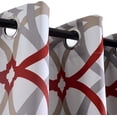 thumbnail image 2 of DriftAway Alexander Thermal Blackout Grommet Unlined Window Curtains Spiral Geo Trellis Pattern, 2 of 6