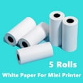 thumbnail image 3 of Mini Printer Paper 57mm Width Color White Continuous Paper Self-Adhesive Transparent Sticker Rolls For Portable HD Photo Printer, 3 of 4