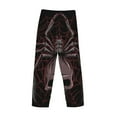 thumbnail image 4 of Kdxio Spider with Skull Print Men's Sleep Pajama Pant Lounge Pants with Pockets, 4 of 8