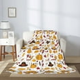 thumbnail image 2 of Sikiie Thanksgiving Cozy Flannel Fleece Throw Blanket: Lightweight & Thick for All Seasons - Perfect for Women, Men, & Kids"80"x60", 2 of 6