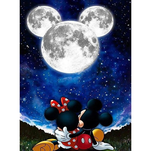 5D DIY taladro cuadrado diamante pintura dibujos animados ratón arte mosaico decoración del hogar regalos FLhrweasw Nuevo