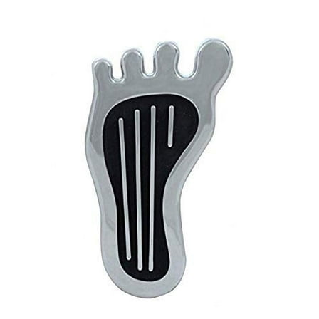 United Pacific Chrome Barefoot Shape Dimmer Switch Cover