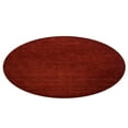 thumbnail image 3 of Rugsotic Carpets Hand Knotted Loom Wool 6'x6' Round Area Rug Solid Dark Red L00999, 3 of 4