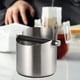 thumbnail image 5 of Caja de café estilo barista con barra de golpe extraíble y antideslizante que absorbe los golpes. Plata L, 5 of 9
