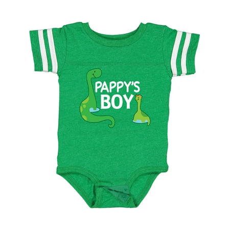 

Inktastic Pappys Boy Grandson Dinosaur Boys Baby Bodysuit
