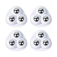 thumbnail image 1 of Juego de ruedas giratorias de ABS Yuarrent 4 piezas blanco, 1 of 6