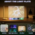 thumbnail image 4 of CHOK 3D Magic Drawing Pad 3D Light Board Tracing and Drawing Pad Painting Kit with LED Lamp Holder Reusable 3D Magic Painting Board for 4 5 6 7 8 Years Old Kids, 4 of 5