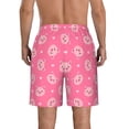 thumbnail image 3 of Naloa Cartoon Pigs and Hearts Men's Beach Shorts, Surfing shorts, Swim trunks, Quick Dry Swim Trunks for Surfing Beach Fun - Small, 3 of 9