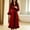 Red, variant on Women's Velvet Faux Fur Trim Extra Long Wrap Bathrobe V Neck Loungewear for Bridal Night Wear Winter Lounging White XXL