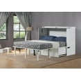 thumbnail image 2 of Mega Solutions Murphybedz Tuscany Murphy Cabinet Chest Bed with Charging Station 6 Inch, Queen (White), 2 of 7