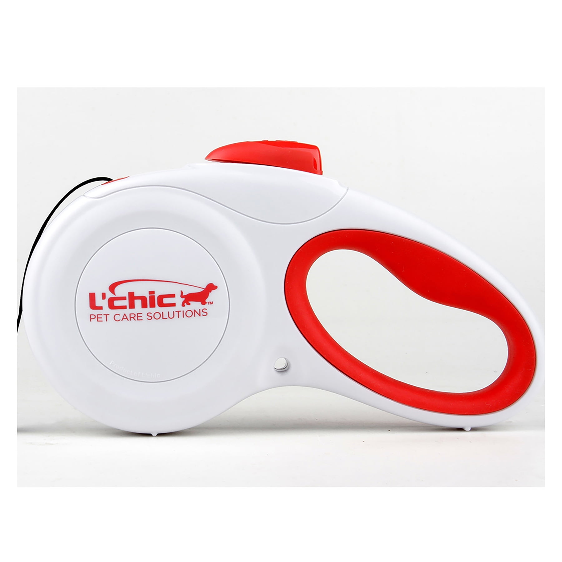 Cozy Grip Retractable Dog Leash Size M (White/Red)
