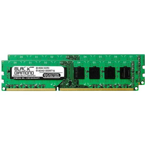 8gb 2x4gb Memory Ram For Dell Studio Xps 9100 240pin Pc3 1333mhz Ddr3 Dimm Black Diamond Memory Module Upgrade Walmart Com Walmart Com