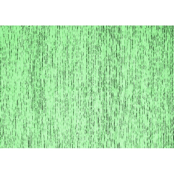 Ahgly Company Indoor Rectangle Solid Emerald Green Modern Area Rugs, 2' x 5'