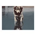 thumbnail image 5 of WYYP Dog Reflection Water Wooden Jigsaw Puzzle Challenging Difficult Wood Puzzles for Adults Gift for Family Friends 500 PCS, 5 of 6