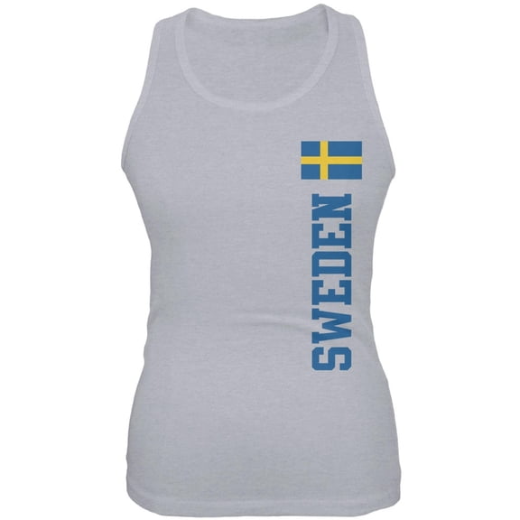 World Cup Sweden Heather Grey Juniors Soft Tank Top