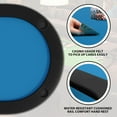 thumbnail image 4 of QinaQin 71-Inch Oval Poker Table, Suitable for 8 Players, Foldable Casino Table with Foldable Legs, Cup Holders, and Waterproof Padded Railings, Portable Texas Hold'Em and Blackjack Table, 4 of 8