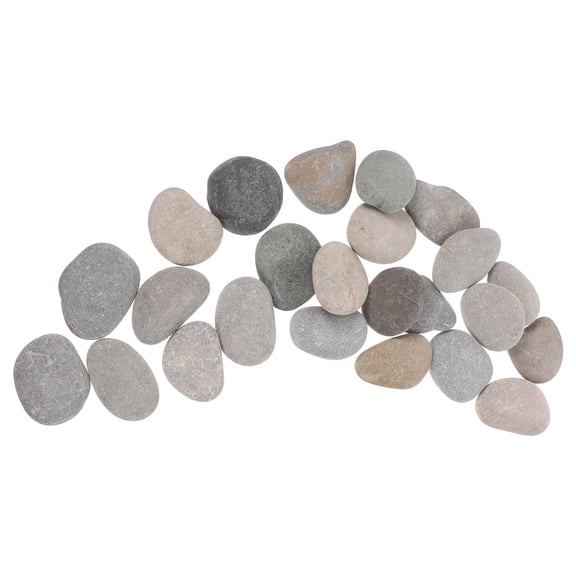 LOLIPPYY 24Pcs Rocks for Painting Smooth Flat Natural Stones for Adult Craft and Garden Decor