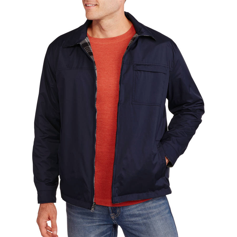 Men's Reversible Plaid Fleece Jacket - Walmart.com