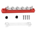 thumbnail image 3 of Single Row Connection Block Car Marine RV Distribution Terminal Block Busbar Red, 3 of 3