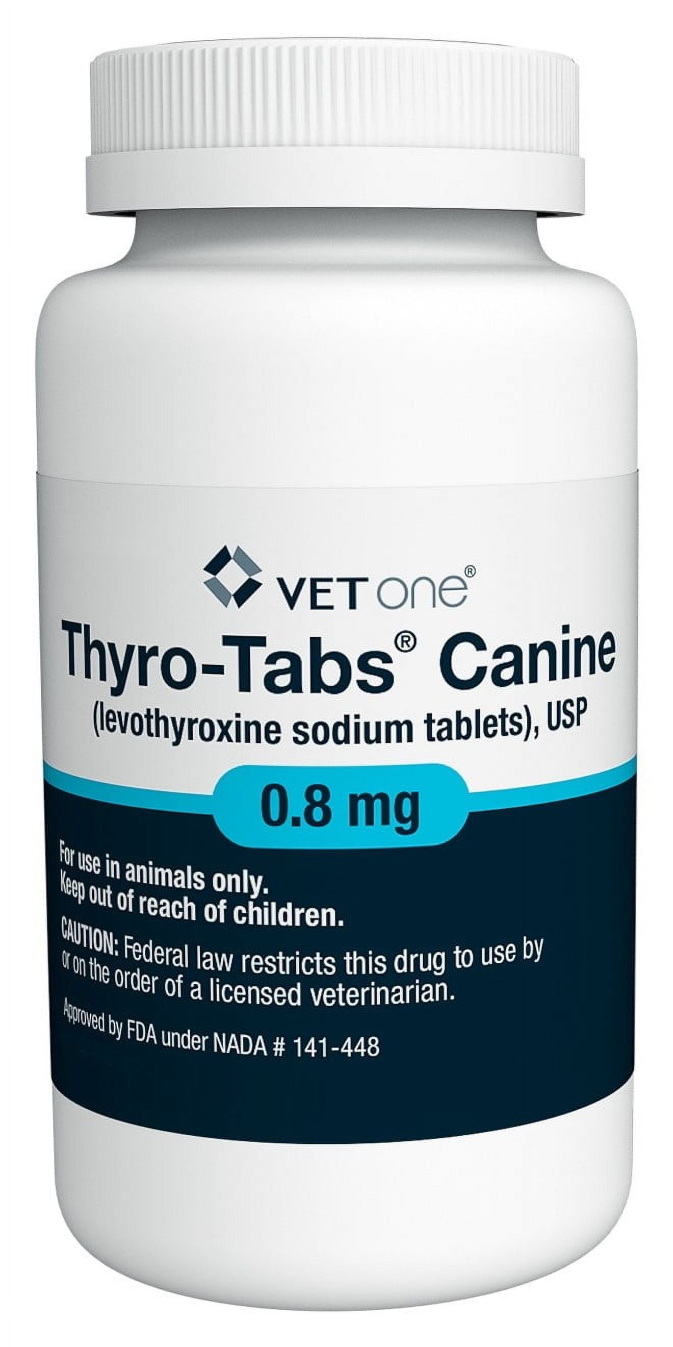 Thyro-Tabs (Levothyroxine Sodium) Canine Tablets, 0.8MG