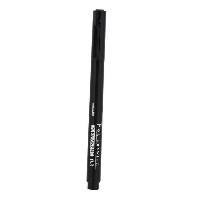 Black Oily Ink Micron Liner Fine Tip Marker Pens for Drawing Sketching Comic (0.3mm)