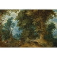 thumbnail image 2 of Abraham Govaerts 18x13 Gold Ornate Wood Frame and Double Matted Museum Art Print Titled - Forest Landscape (circa 1619), 2 of 4